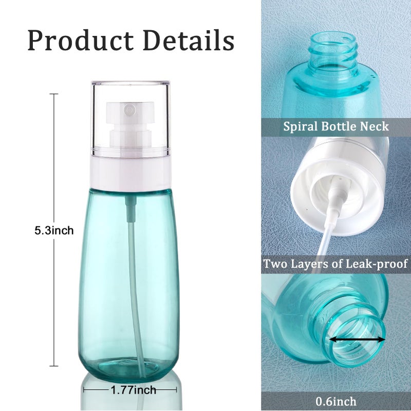 Cosywell Spray Bottle for Hair TSA Approved 3.4oz 100ml 3 Pack Leak Proof Travel Spray Bottle Empty Refillable Small Spray Bottles for Perfume Essential Oils Toners Rose Water Cosmetics (3Green) - Image 3